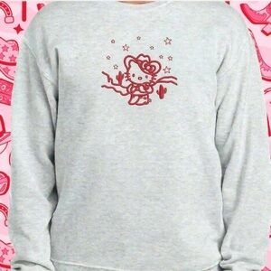 Hello Kitty Cowgirl Embroidered Sweater